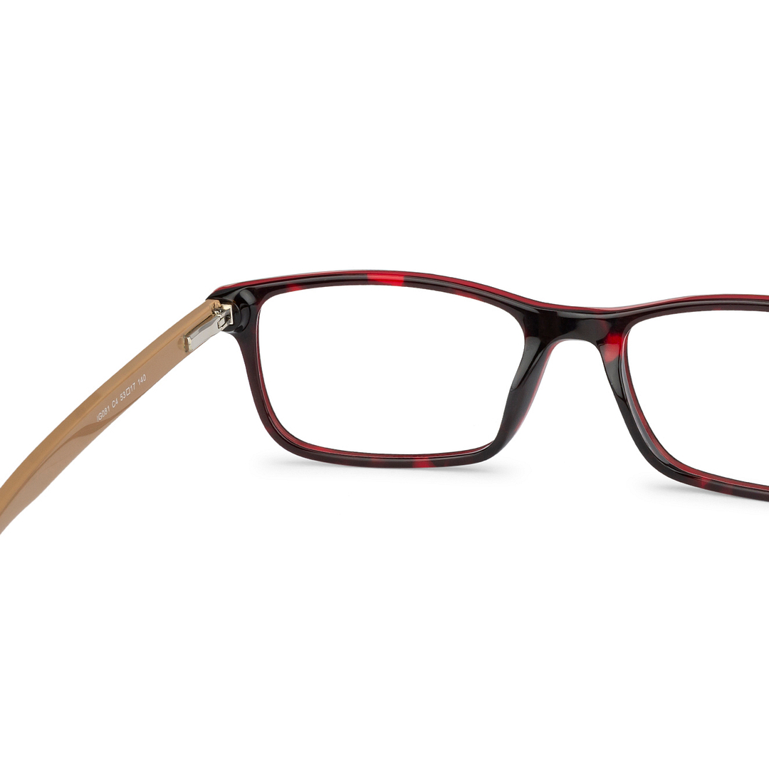 Vincent Chase Online Red Full Rim Rectangle left side
